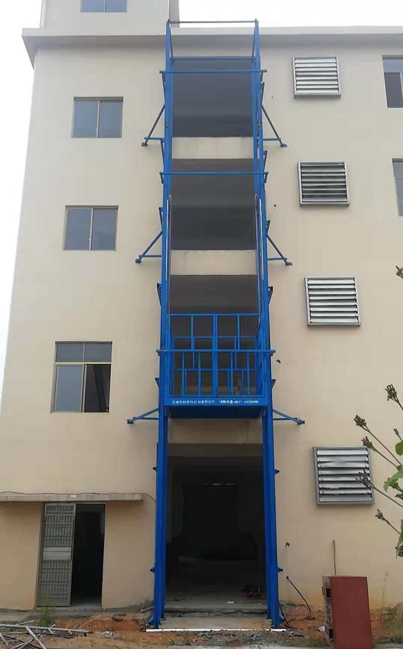 重庆城区室外导轨式升降平台